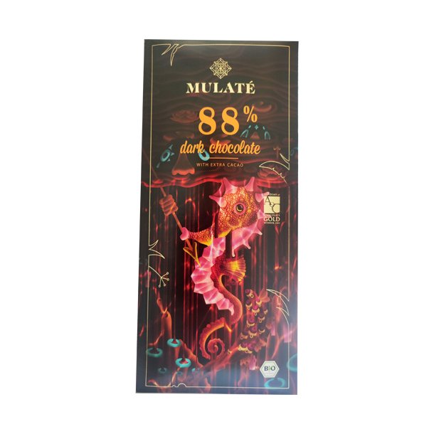 Mrk chokolade 88% kologisk - Mulate