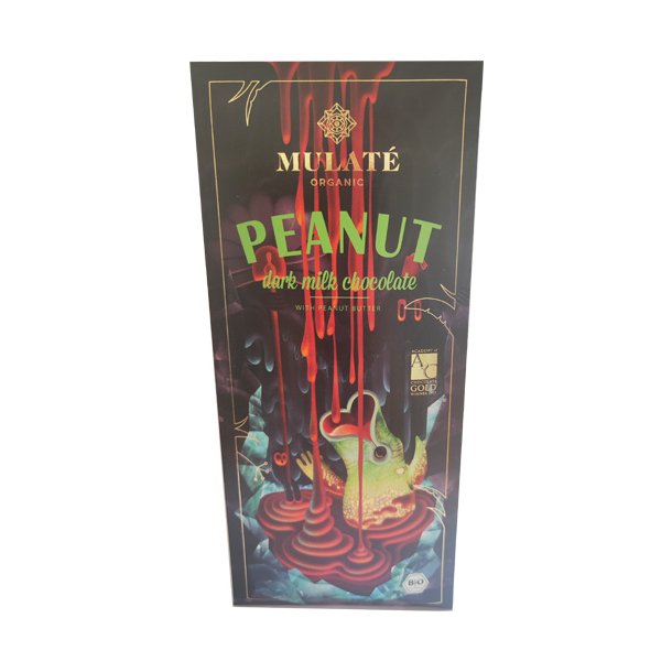 Chokolade med peanut butter og 45 % kakao kologisk - Mulat