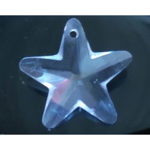 Stjerne krystal klar 20 mm