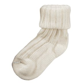 Sokker med alpaca uld natur og beige