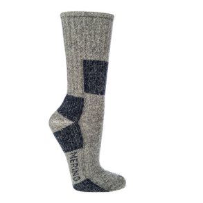 Vandrrestrmper Gr & bl med merino uld