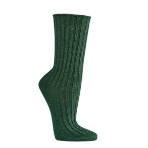 Brne uldstrmper grnne 2 par Med 40% kologisk uld