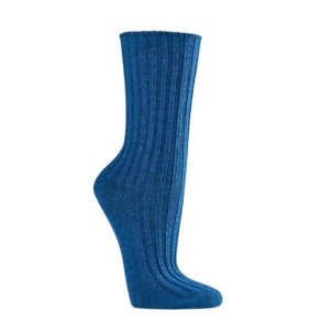 Brne uldstrmper bl 2 par Med 40% kologisk uld