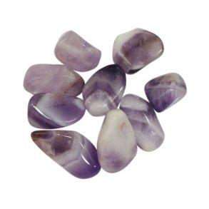 Ametyst zonet lilla og hvid Namibia 1 kg