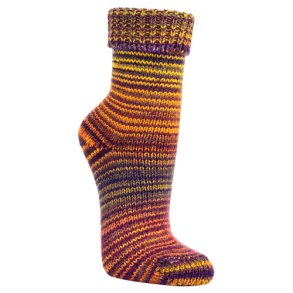 Uld strmper gul og lilla