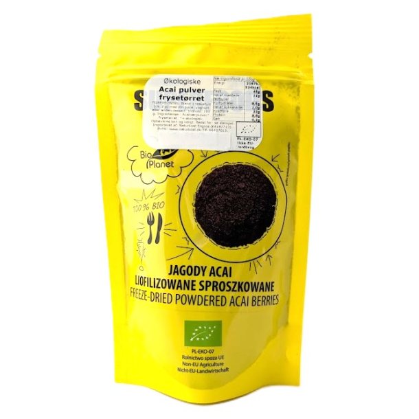Acai b�r pulver fryset�rret �kologisk - Bio Planet