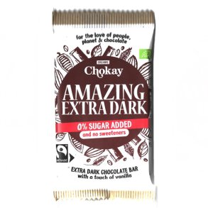 Bar Amazing Extra Dark   Glutenfri  Vegan