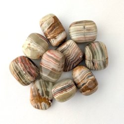 Aragonit med grnne og brunlige nuancer