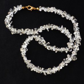 Halskde i Bjergkrystal 45 cm