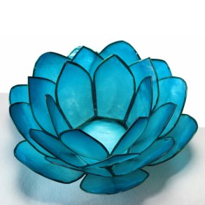 Lotusblomst Blue II til fyrfadslys
