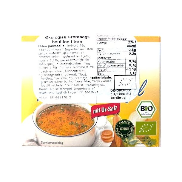 Grntsags bouillon i tern kologiske