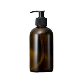 Brun Glasflaske m.pumpe 250 ml