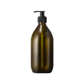 Brun Glasflaske m.pumpe 500 ml
