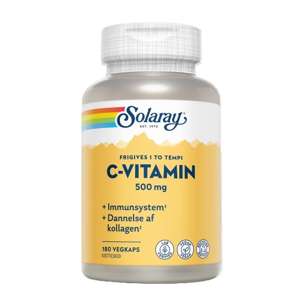 C-vitamin500mg Solaray Vegan