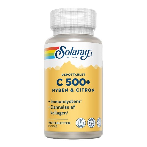 C-vitamin500mg + hyben & citronSolaray Vegan