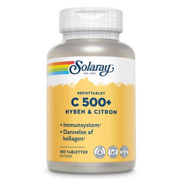 C-vitaminC500 + hyben &  citronDepottablet Solaray