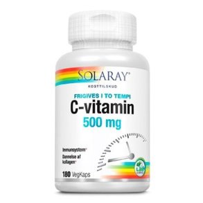 C-vitamin500mg Solaray Vegan