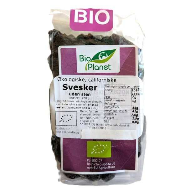 Svesker fra Califormien u/sten �kologisk - Bio Planet