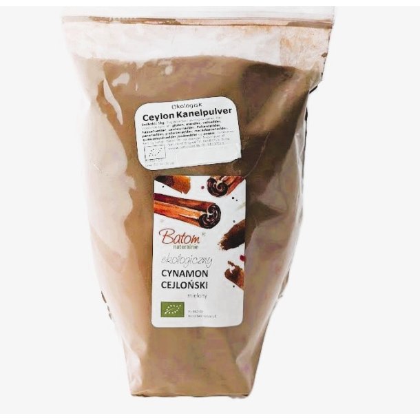 Ceylon kanelpulver kologiske 1kg - Batom