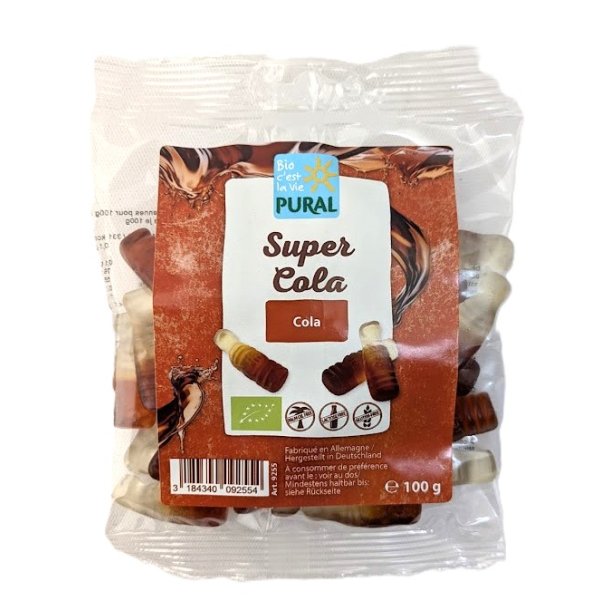 Cola flasker vingummier �kologisk - Pural