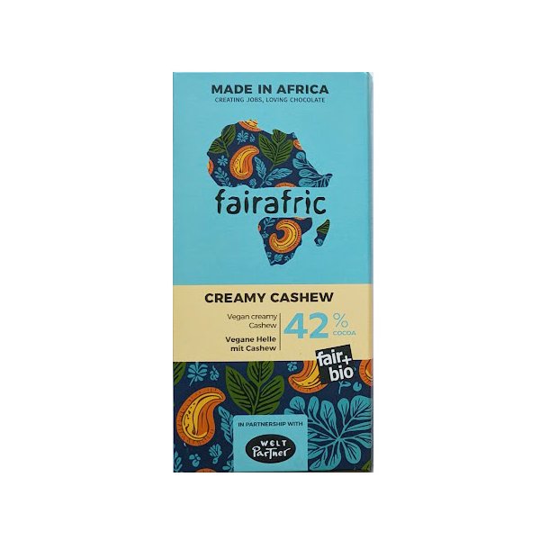 Chokolade med cashewndder kologisk vegansk - Fra Ghana