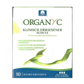 Dagbind m/vinger10 stk (Organyc) vegansk