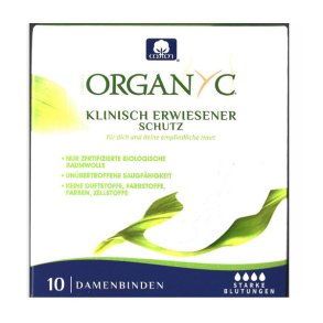 Natbind m/vinger10 stk (Organyc) vegansk