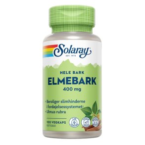 Elmebarkslipperyelm400mg Solaray Vegan