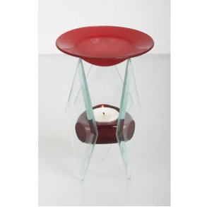 Aroma lampe: Ballet red.  Sklen er i klar glas.