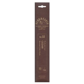 Herb & Earth - Bamboo Incense Cedar
