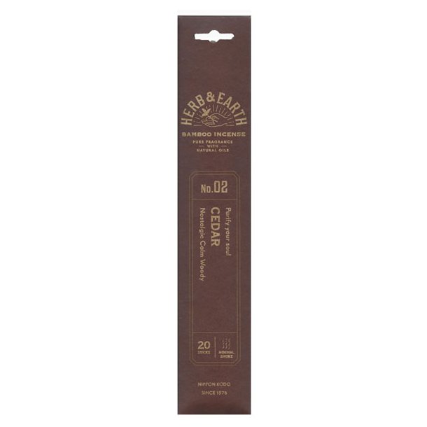 Herb & Earth - Bamboo Incense Cedar