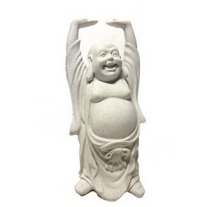 Buddha figur, leende -  Hjde 16 cm