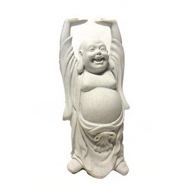 Buddha figur, leende -  Hjde 16 cm