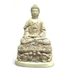 Buddha on a dragon throne ca.25 cm h�j