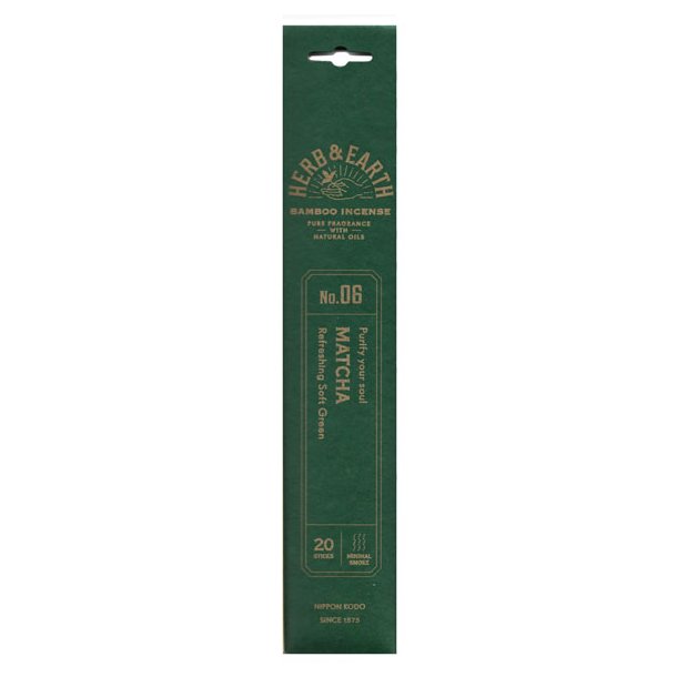 Herb & Earth Bambo Incense Matcha