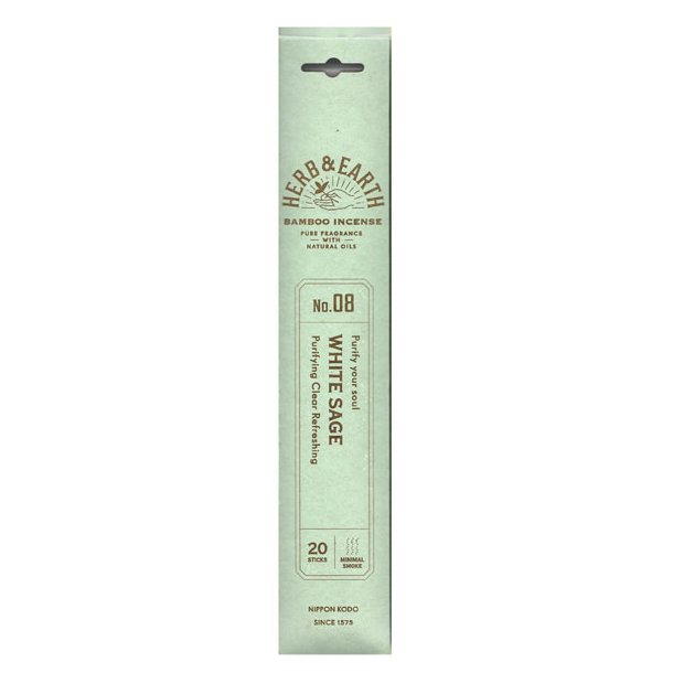 Herb & Earth - Bamboo Incense White Sage