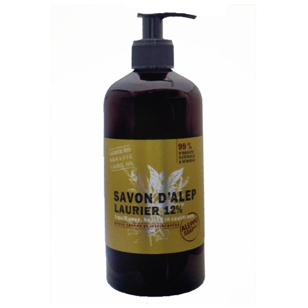 Flydende Aleppo sbe med 12% laurbrolie 500ml - Tade