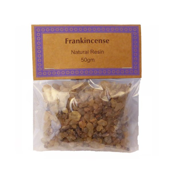 FRANKINCENSE 50 G naturlig Harpiks stykker til rgelseskar