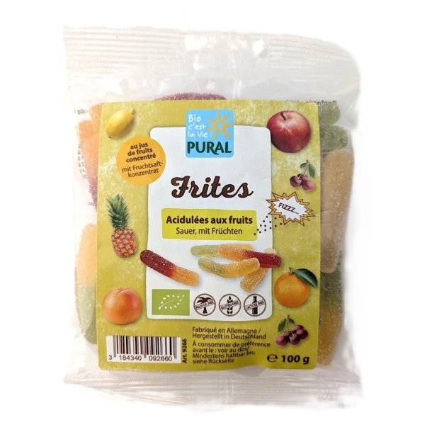 Friter Frugtgummi kologisk - Pural