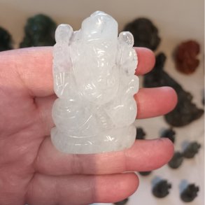 Ganesh krystal: Rosenkvarts lys