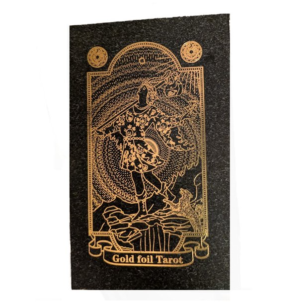 Gold foil tarot set