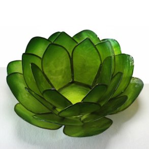 Lotusblomst Green II til fyrfadslys