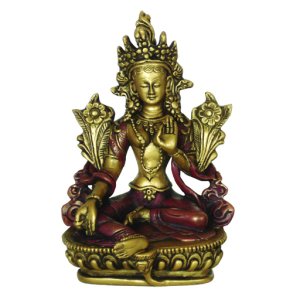 Green Tara 14 cm Gold Red  14 cm