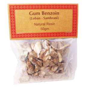 GUM BENZOIN 50 G naturlig Harpiks stykker til rgelseskar