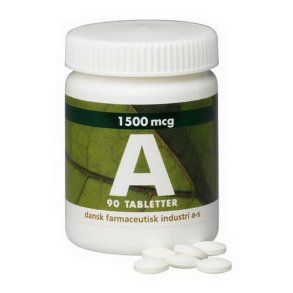 A-vitamin1500mcg, 5000ie vegansk