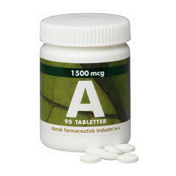 A-vitamin1500mcg, 5000ie vegansk