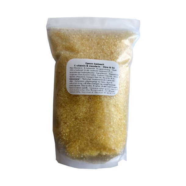 Epsom badesalt Glow & Go, vitamin c og mandarin