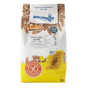 Havre pasta spiraler Demeter & �kologisk - Spielberger
