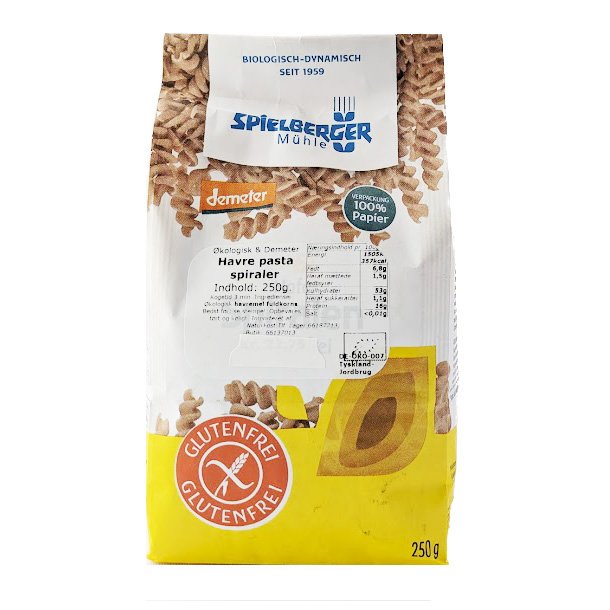 Havre pasta spiraler Demeter & kologisk - Spielberger