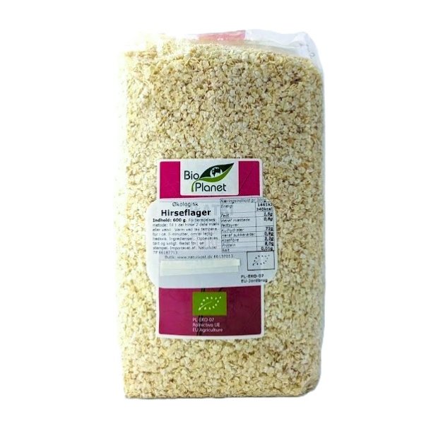 Hirseflager kologiske 600 g - Bio Planet